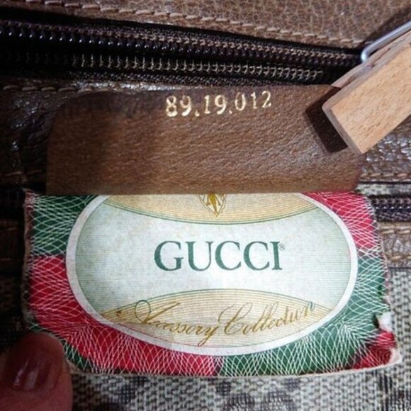 Authentic Gucci GG XL Travel Bag Sherry Supreme Ophidia Canvas Tote Bag Shoulder - Picture 12 of 13